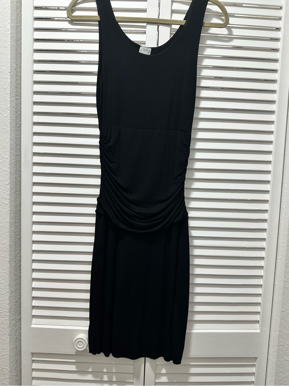 Bobi Ruched Midi Tank Dress